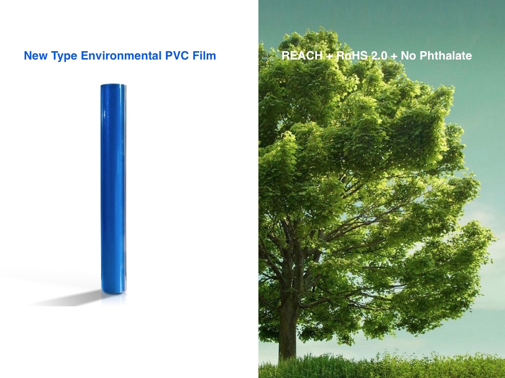 Novo tipo de filme de PVC ambiental