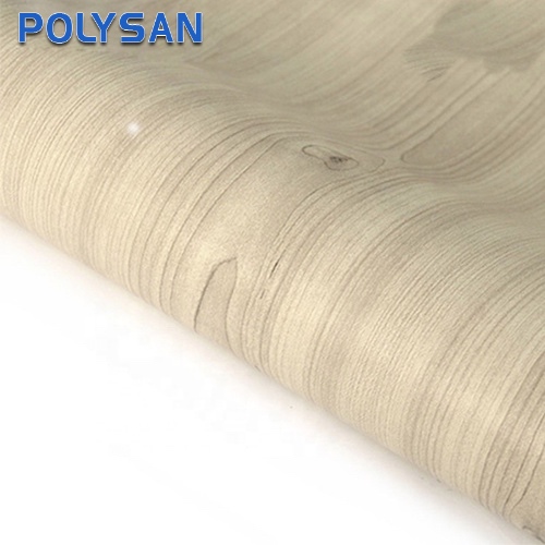 Filme decorativo de vinil laminado de PVC com grão de madeira autoadesivo