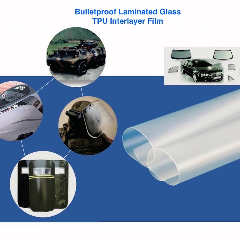Película Intercalar TPU de Vidro Laminado à Prova de Balas